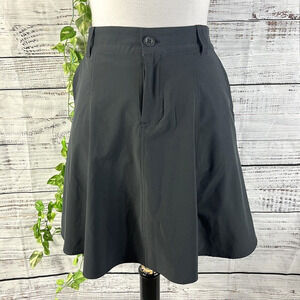 Eddie Bauer Skirt Skort size 8 Classic Black Short Swing Athletic Sports Modest
